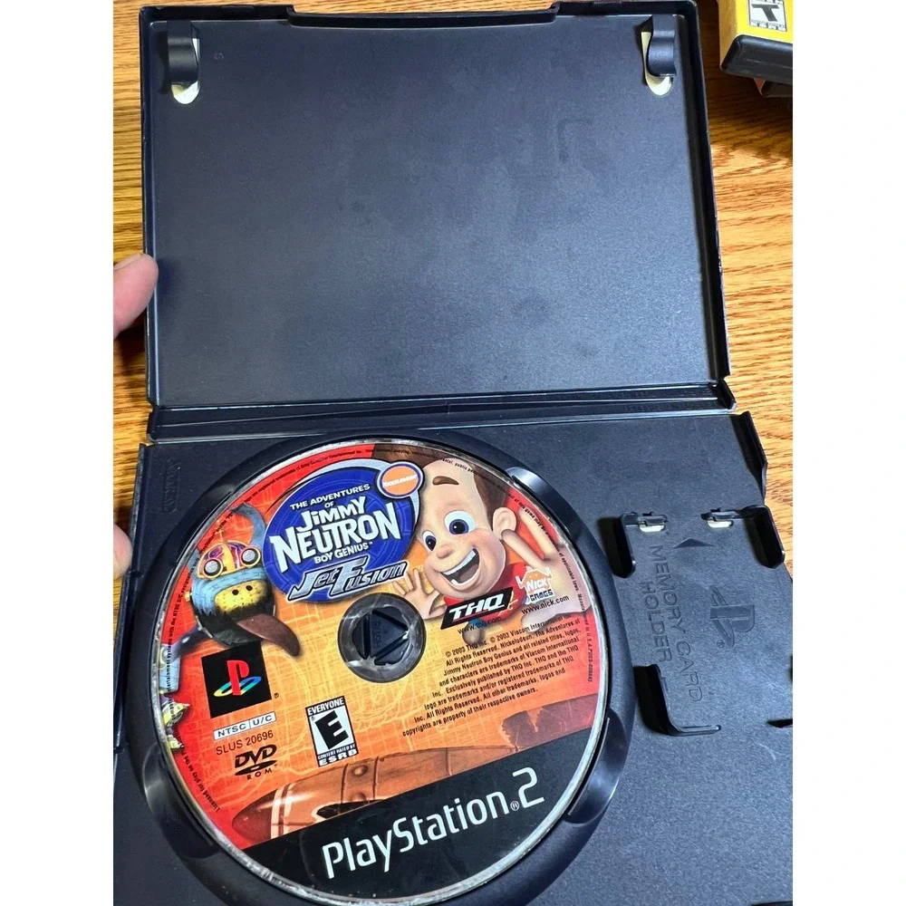 Jimmy Neutron Boy Genius Jet Fusion Sony PlayStation 2 PS2 2003 THQ SLUS-20696